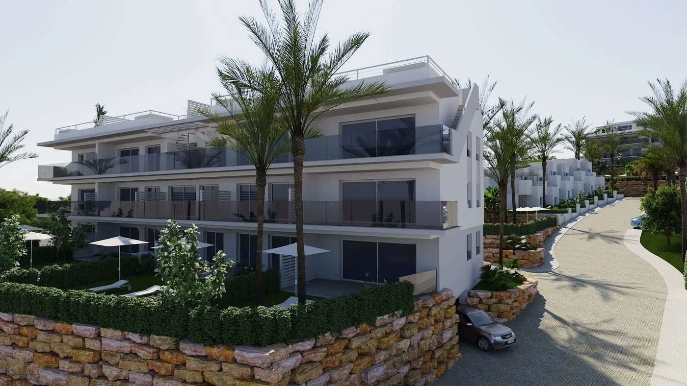 1 - verkoop appartement uitzicht op zee finestrat - costa blanca valencian community spanje
