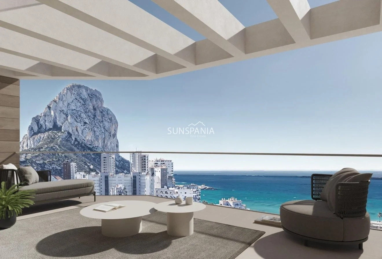1 - verkoop appartement uitzicht op zee calpe - costa blanca valencian community spanje