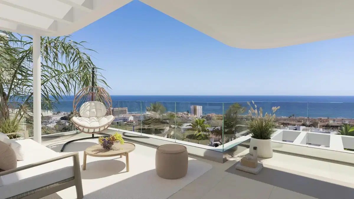 1 - продажа квартира вид моря mijas андалусия испания