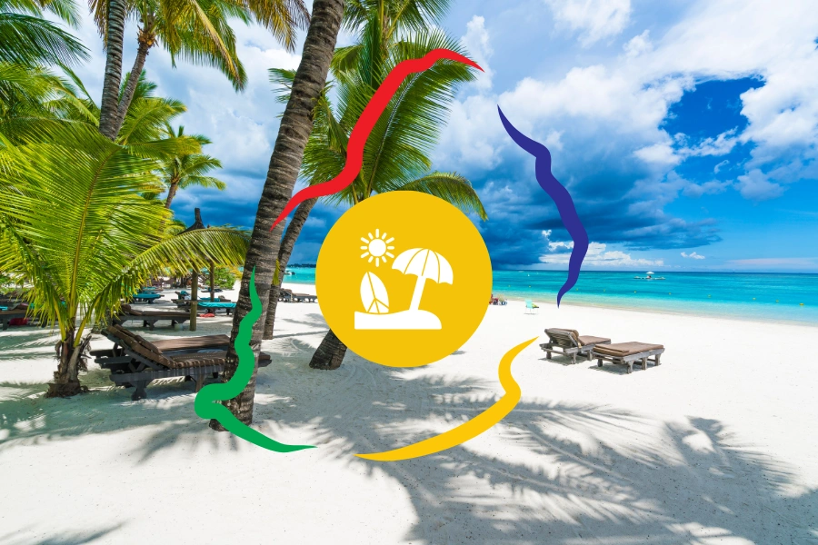 Cover Plage ile maurice - les plus belles plages pour acheter une maison a maurice - canva pro
