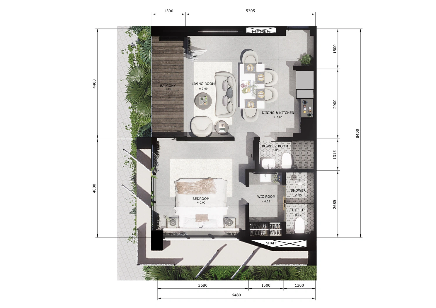 1 - продажа квартира ungasan bali индонезия
