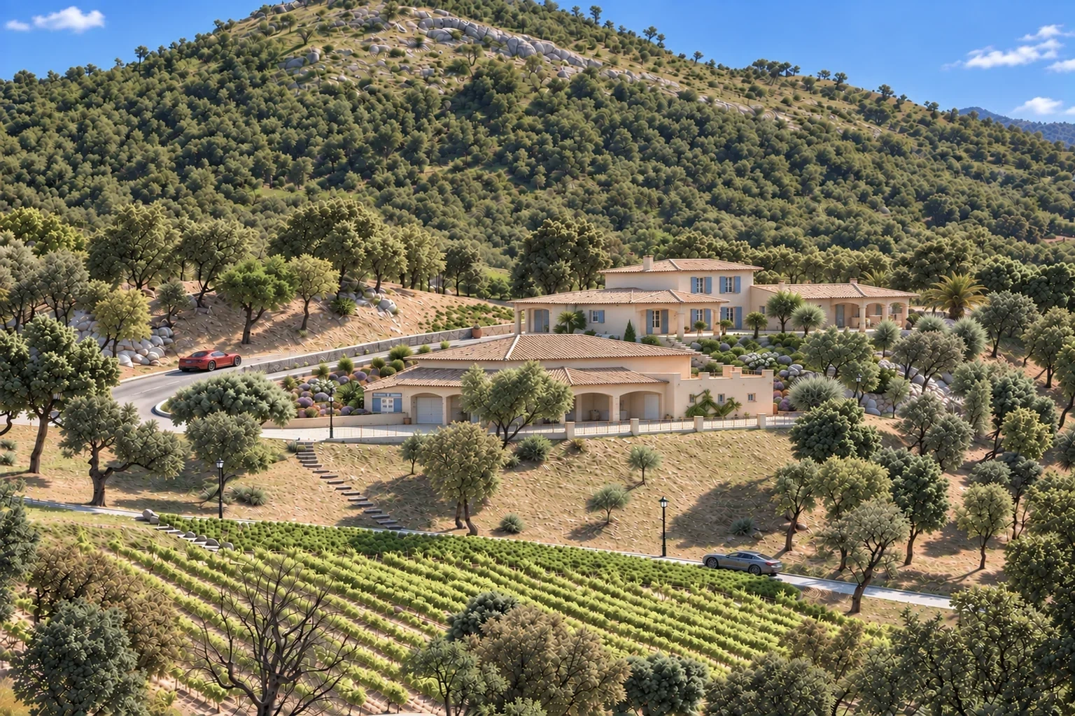 2 - verkauf anwesen meerblick sainte-maxime var frankreich