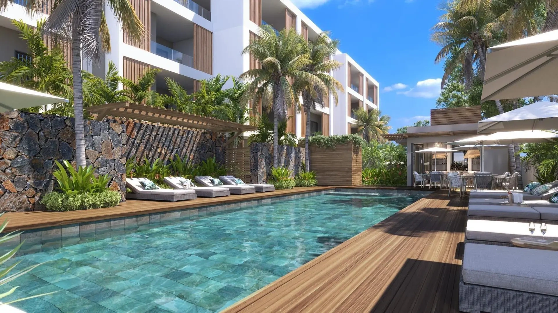 1 - venta apartamento vista al mar grand baie rivière du rempart mauricio