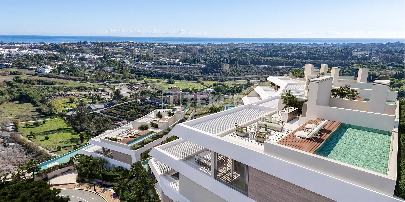 2 - verkoop appartement uitzicht op zee benahavis - costa del sol andalusië spanje