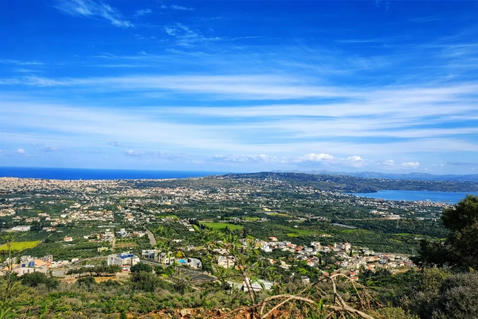 1 - vente terrain vue mer nerokoúros crète grèce