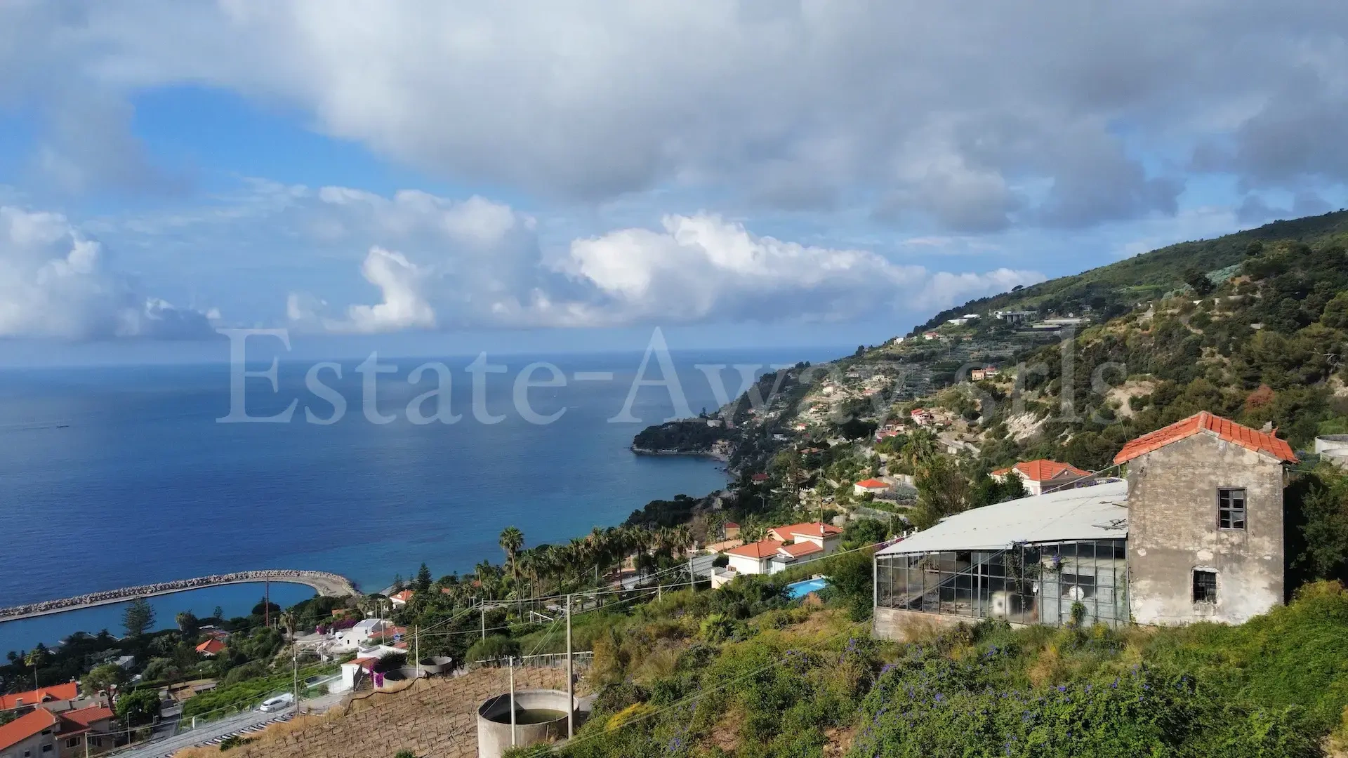2 - vente terrain vue mer ospedaletti ligurie italie