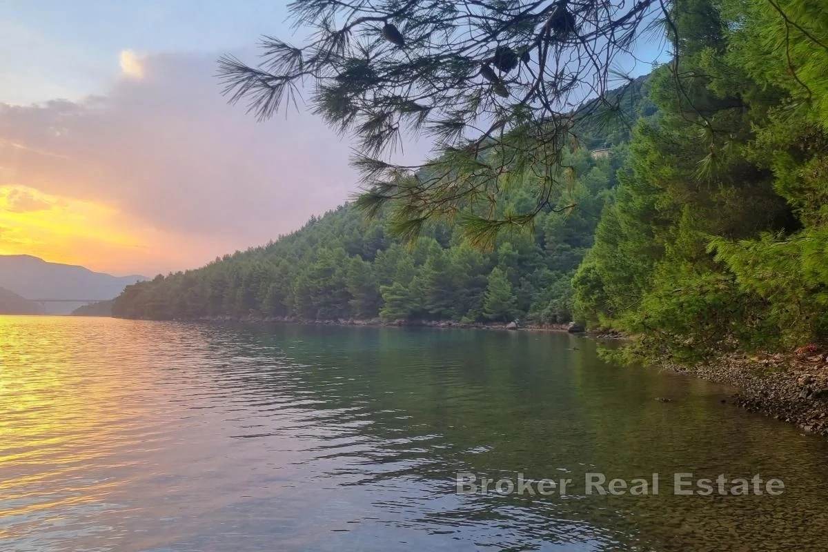 1 - waterfront plot of land for sale in duba pelješka dubrovnik-neretva croatia