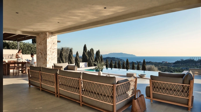 2 - waterfront villa for sale in kanáli epirus greece
