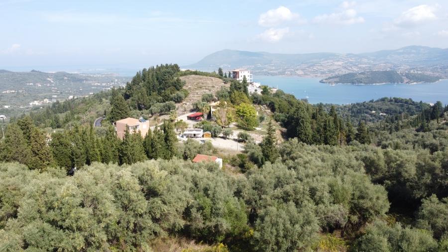 1 - vente terrain vue mer lefkada îles ioniennes grèce