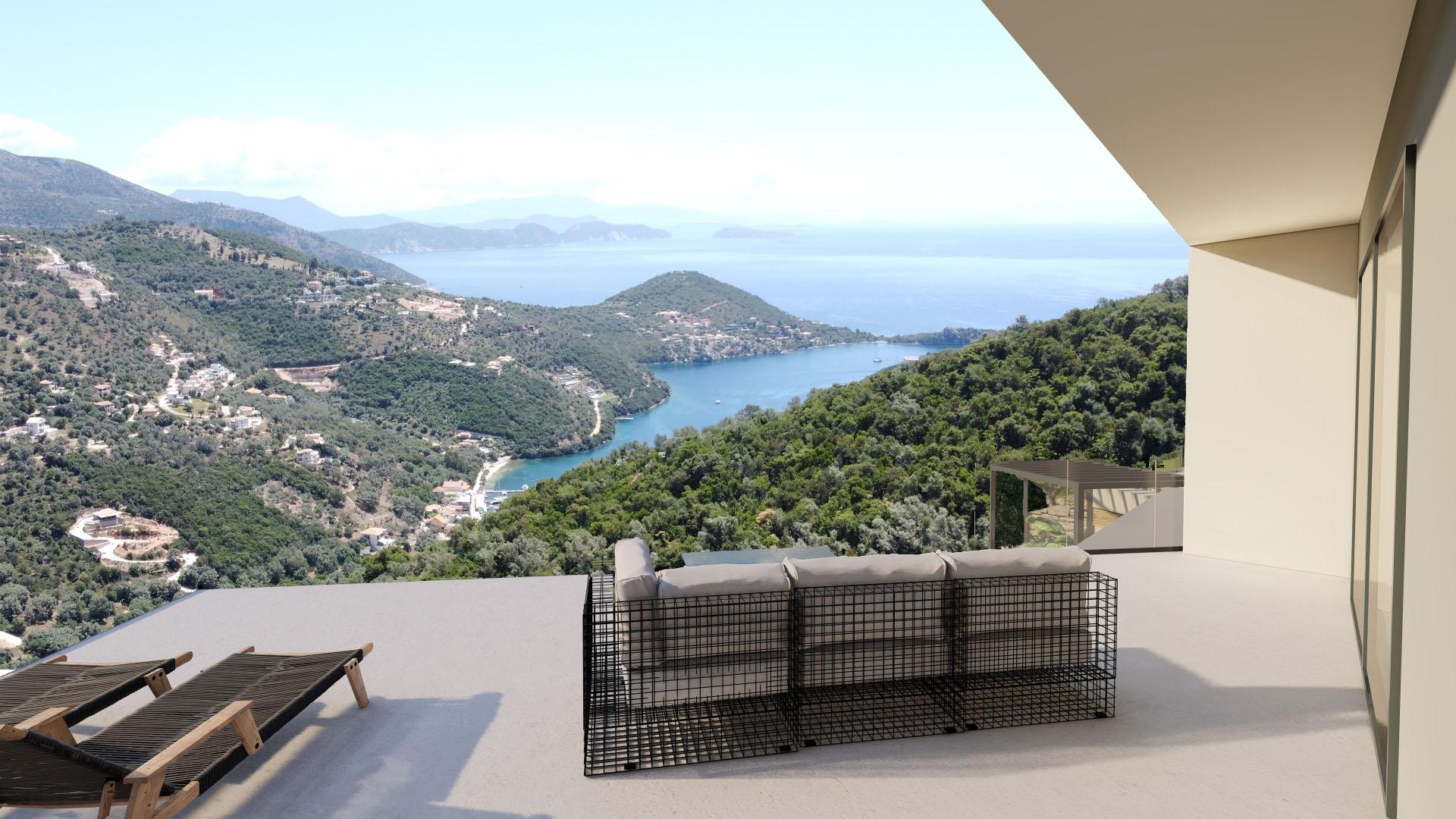 1 - vente maison vue mer lefkada îles ioniennes grèce