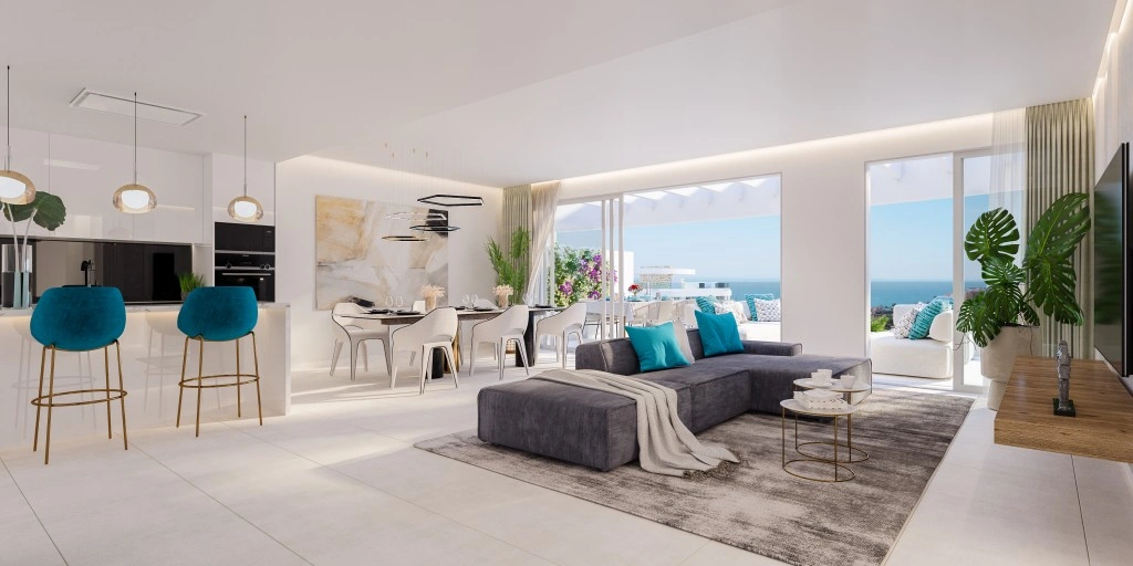 1 - vente appartement vue mer la cala de mijas andalousie espagne