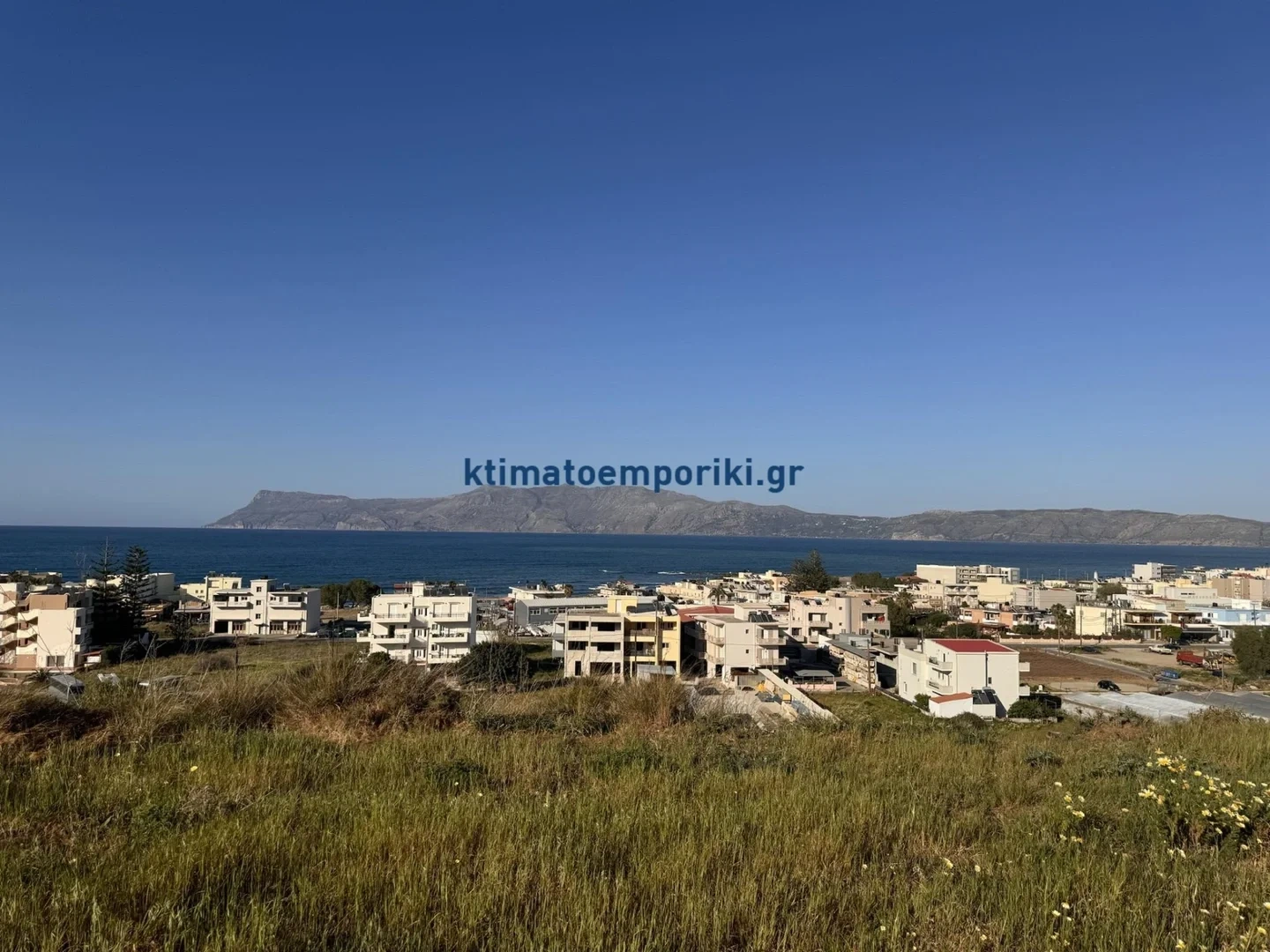 2 - vente terrain vue mer kíssamos crète grèce