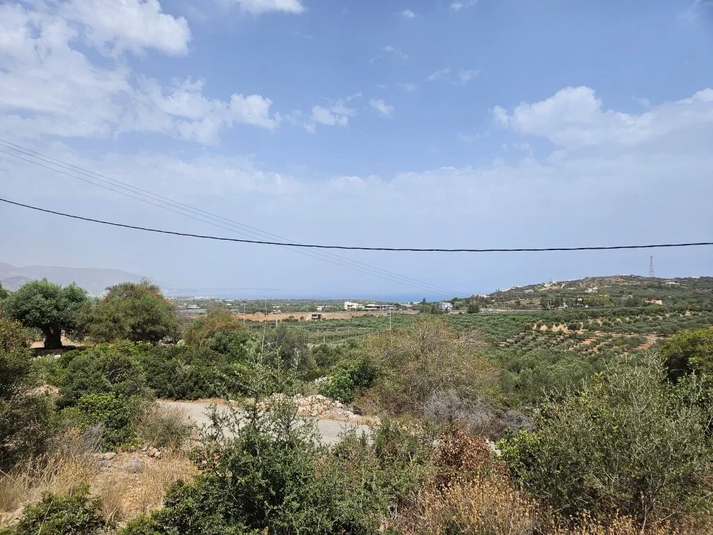 1 - vente terrain vue mer pírgos crète grèce