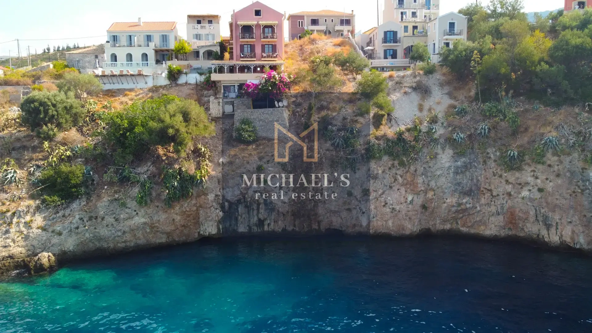 1 - vente terrain pieds dans l'eau kefalonia îles ioniennes grèce