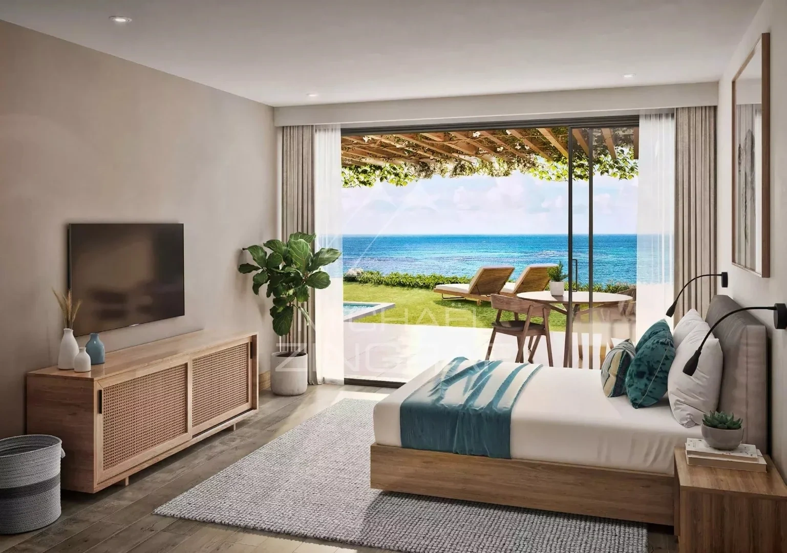 2 - vente appartement pieds dans l'eau balaclava pamplemousses île maurice