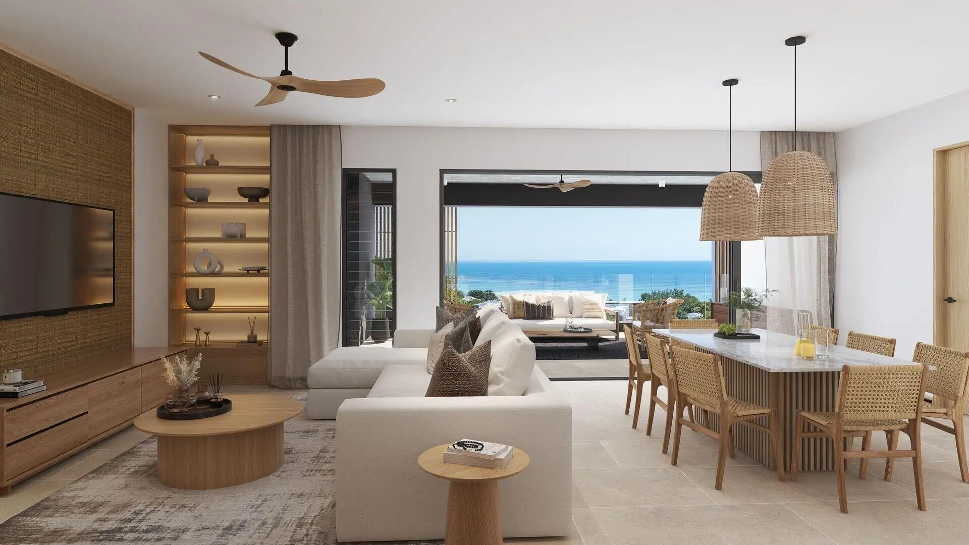 1 - sea view apartment for sale in tamarin rivière noire mauritius