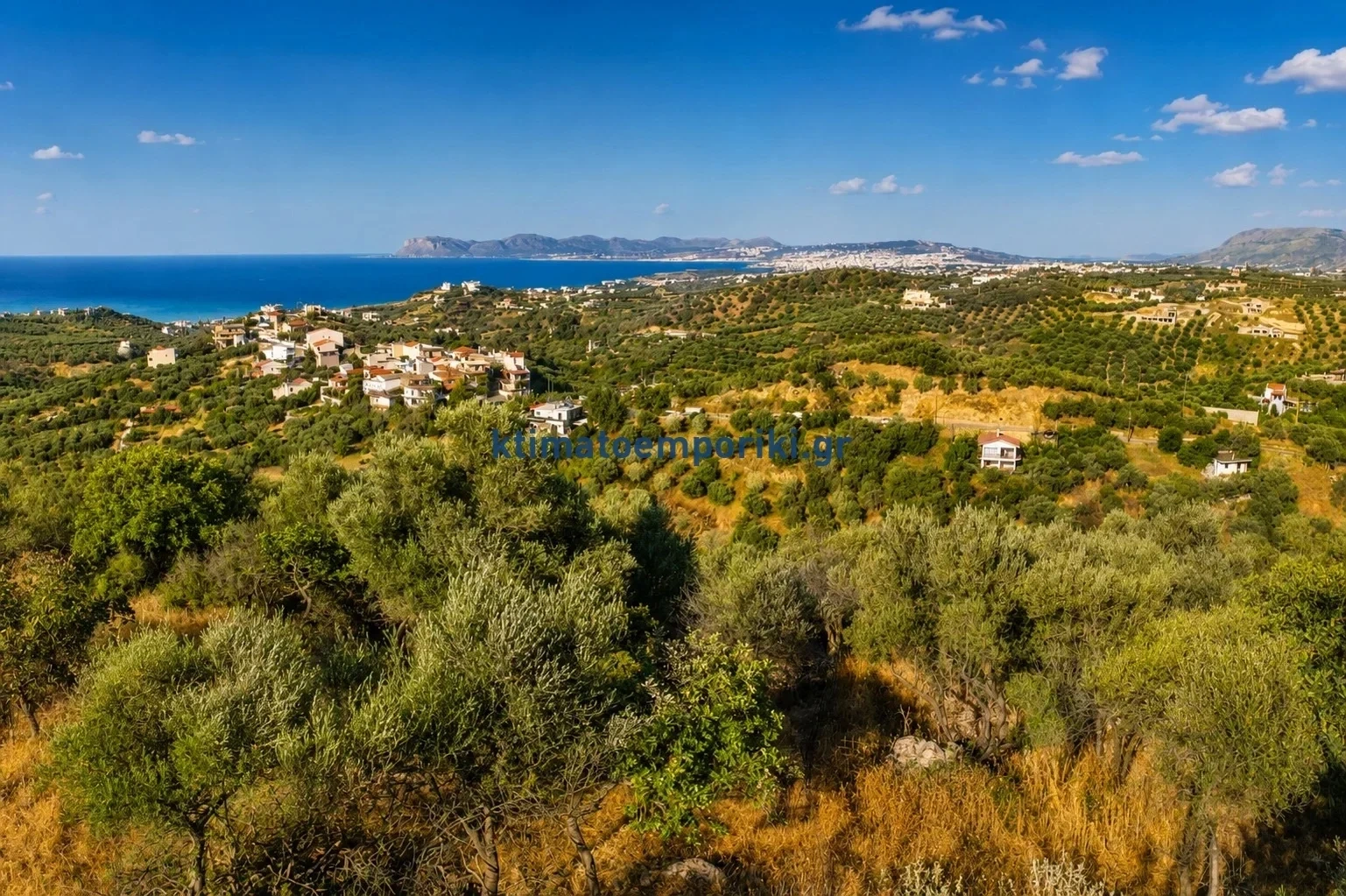 1 - sea view plot of land for sale in stalós crete greece