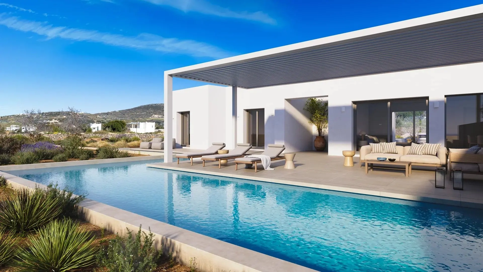 2 - vente maison vue mer naoussa egée méridionale grèce