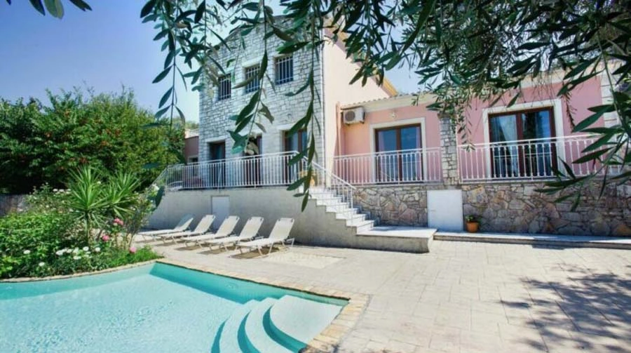 2 - vente villa vue mer corfu îles ioniennes grèce