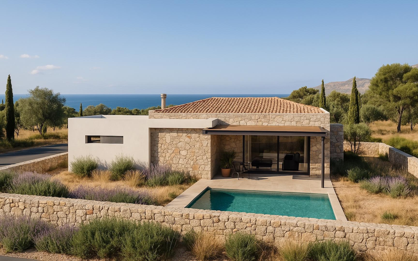 1 - vente immobilier neuf vue mer kefalonia îles ioniennes grèce